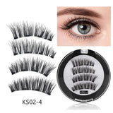 1 pair of 3/4/5 magnet eyelashes Quantum false eyelashes, reusable eyelashes, natural curling false eyelashes