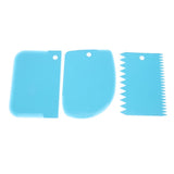 3PCS/Set Plastic Cake Decorating Tools Dough Icing Scrappers  Kitchen Accessories Cake Edge Smoother Kit