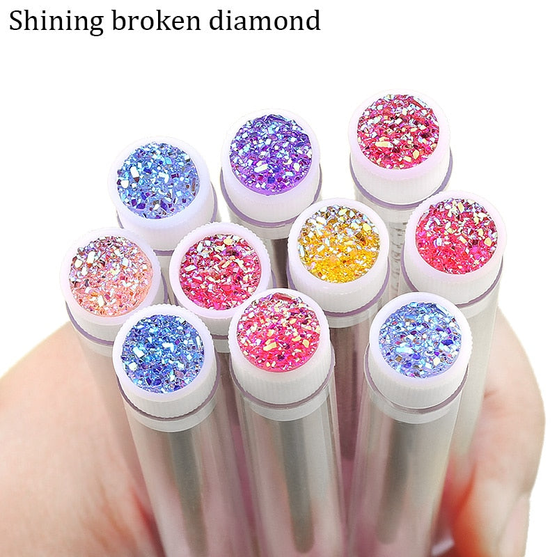 Eyelash Extender Disposable Eyebrow Brush Separate Tube Design Charming Diamond Bottom Mascara Stick Applicator