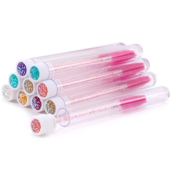 Eyelash Extender Disposable Eyebrow Brush Separate Tube Design Charming Diamond Bottom Mascara Stick Applicator