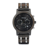 BOBO BIRD Men Watch Wood Watches Women Timepieces Chronograph Quartz Wristwatches