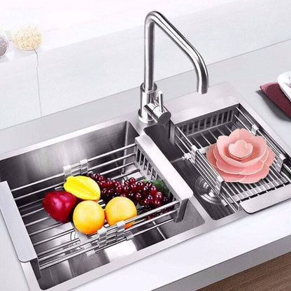 50% OFF Retractable Stainless Steel Sink Drainer Rack