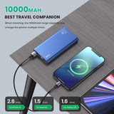 TOPK I1006P Power Bank 10000mAh Portable Charger LED External Battery PD Fast Charging PoverBank For iPhone 14 Pro Max 13 Xiaomi