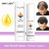 OMY LADY Hair Growth Spray Anti Hair Loss Essential Fast Regrowth Prevent Hair Damaged Thinning Repair Care Scalp Treatment 60ml