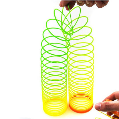 Rainbow Magic Spring Toys Board Games for Children Anti-stress Magic Ring Toy Board Game Kids Funny Gifts Stress Reliever Toys