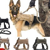 Tactical Dog Harnesses Pet Training Vest Dog Harness And Leash Set For Small Medium Big Dogs Walking Hunting Free Shipping Items