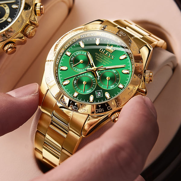 Men's Automatic Mechanical Watch Waterproof Stainless Steel Strap Men's Mechanical Watch Fashion