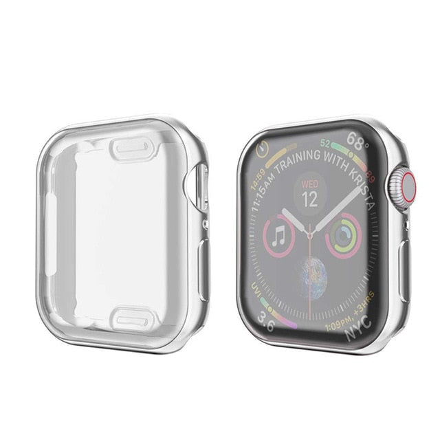 Slim TPU Watch Cover Case for Apple Watch Series 6 Se Case 40mm 44mm Case Protector Shell Cover for IWatch 5 4 3 2 42mm 38mm