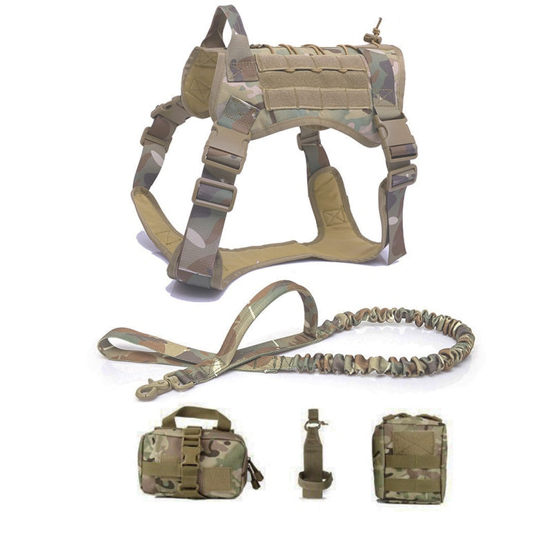 Tactical Dog Harnesses Pet Training Vest Dog Harness And Leash Set For Small Medium Big Dogs Walking Hunting Free Shipping Items