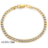 Trendsmax Gold Color Chain Necklace For Men Women Cuban Link Chain Male Necklace Fashion Men's Jewelry