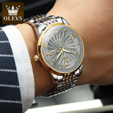 OLEVS Men Mechanical Watch Top Brand Luxury Automatic Watch Sport Stainless Steel Waterproof Watch Men