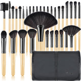 32Pcs Makeup Set Foundation Eye Shadows Lipsticks Powder Highlight Conceal Brushes Professional Makeup Tool Kit With Bag