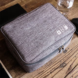 Portable Digital Storage Bags Earphones USB Gadgets Cables Wires Charger Power Battery Zipper Bag Cosmetics Organizer Box