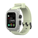 Silicone Band Case For Apple Watch Case Series 6 se 5 4 3 2 Waterproof Sports 44mm 42mm 40mm Strap Shockproof Frame  transparent