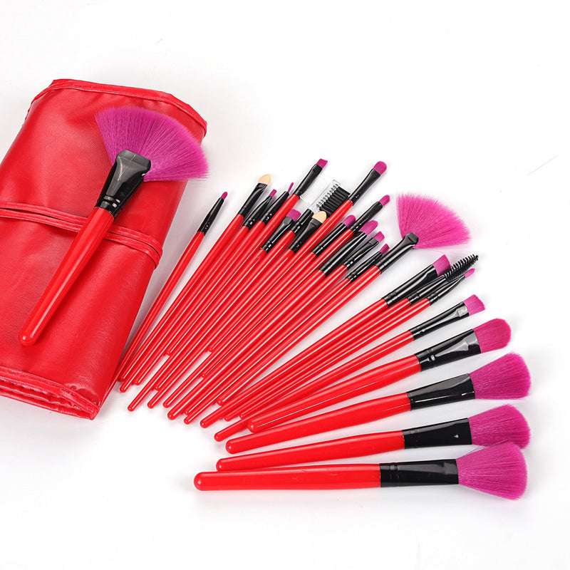 Gift Bag Of  24 pcs Makeup Brush Sets Professional Cosmetics Brushes Eyebrow Powder Foundation Shadows Pinceaux Make Up Tools