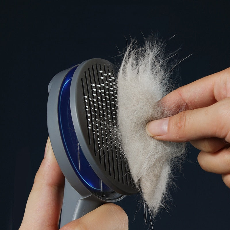 Cat Comb Brush Pet Hair Removes Comb For Cat Dog Pet Grooming Hair Cleaner Cleaning Pet Dog Cat Supplies Self Cleaning Cat Brush