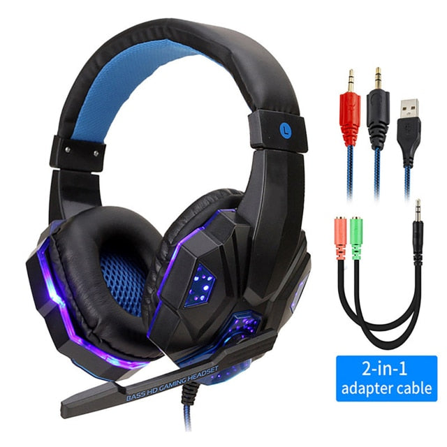LED Light Wired Gamer Headset Gamers Toolkit