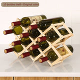 Wooden Wine Bottle Storage Rack