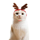 3pcs Pet Christmas Clothes Xmas Hat Scarf Cloak Deer Head Hoop Elk Hat