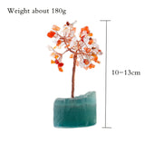 1PC Natural crystal rubble fortune tree Rough Crystal flower tree Irregular Rose quartz