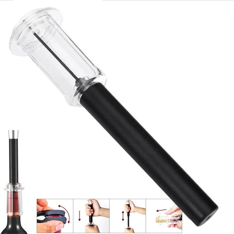 3pcs Air Pressure Wine Opener Stainless Steel Pin Type