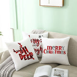 3pcs 45x45cm Cartoon Christmas Print Design Pillowcase