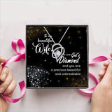 50% OFF " My Wife is Gods Diamond " Gift Box + Necklace (Options to choose from) Made with Swarovski Crystals