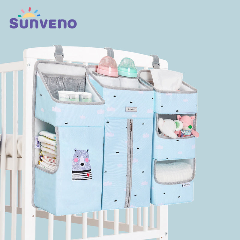 Sunveno Crib Organizer convenient way to store all of your baby's essentials