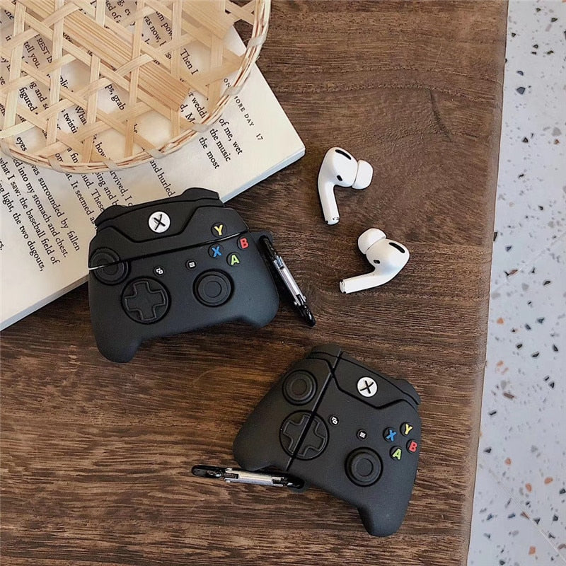 3pcs Retro Game Console Control Case For AirPods 1 2