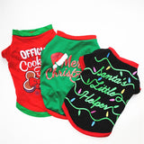 3pcs Stylish Creative Christmas Design Dog Clothes