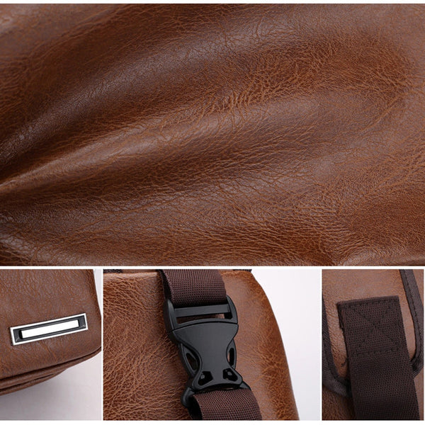 Men's USB Charging Sling Chest Bag