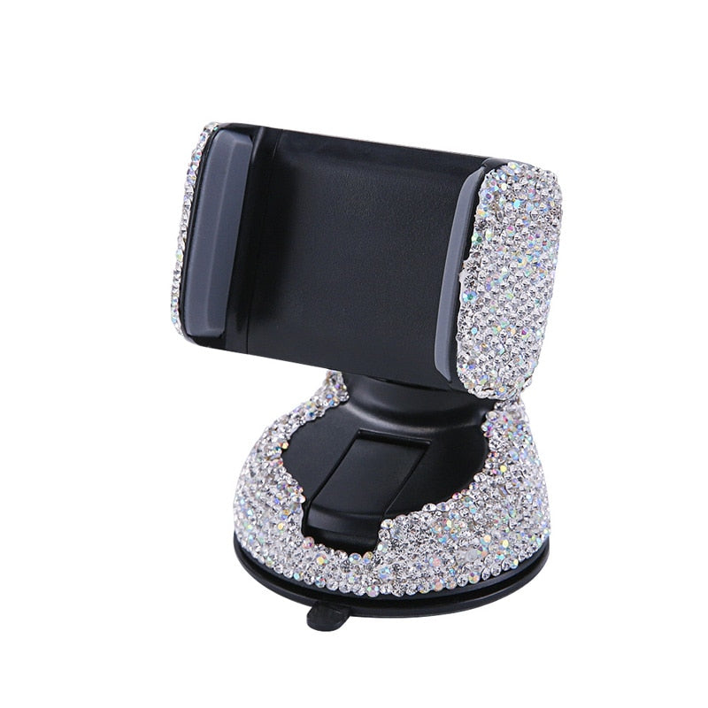 Crystal Car Phone Holder Universal Interior Accessories and Mobile Phone Holder for Car