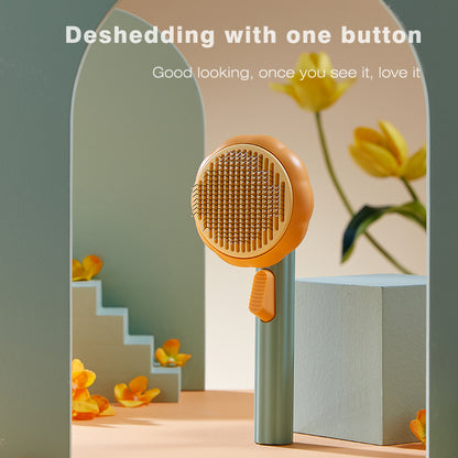 3pcs Pumpkin Pet Brush, Self Cleaning Slicker Brush Perfect Tool for Easy and Effective Pet Grooming.