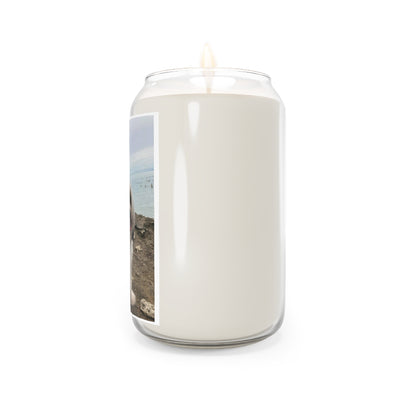 " Cute Dog " Design Scented Candle, 13.75oz Holiday Gift Birthday Gift Comfort Spice Scent, Sea Breeze Scent, Vanilla Bean Scent Home Decor