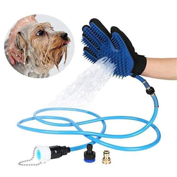 Pet Bathing Glove Tool Shower Head Combine Grooming Glove with Water Sprayer