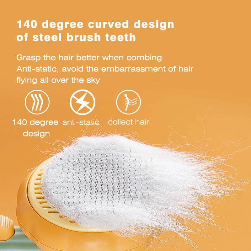 3pcs Pumpkin Pet Brush, Self Cleaning Slicker Brush Perfect Tool for Easy and Effective Pet Grooming.