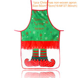 3pcs Santa Claus Christmas Non-woven Kitchen  Apron