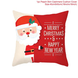 3pcs 45x45cm Cartoon Christmas Print Design Pillowcase