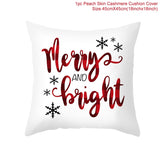 3pcs 45x45cm Cartoon Christmas Print Design Pillowcase