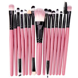 15 Pieces Soft Synthetic Fibers Makeup Brush Set