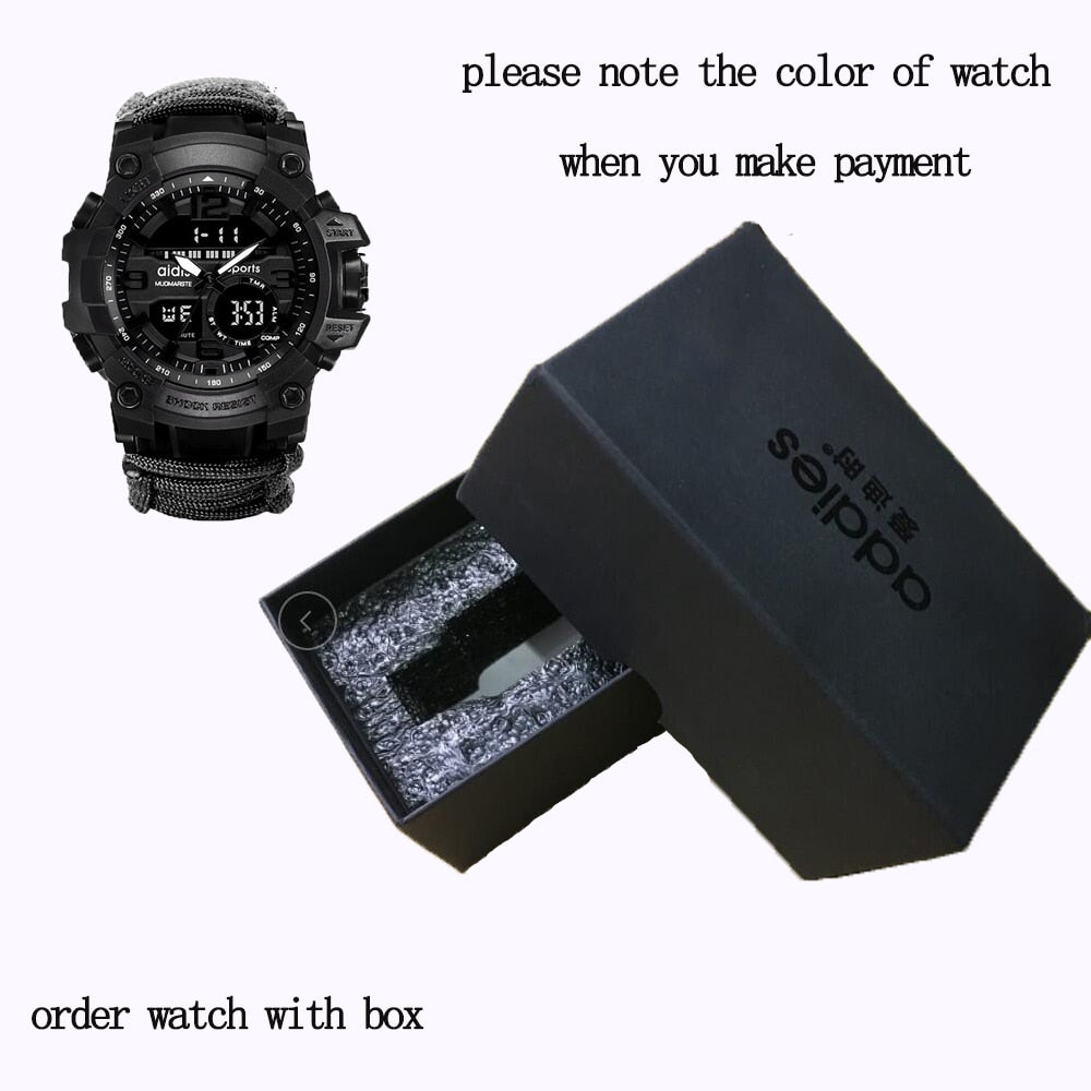 LED Watch with compass 30M Waterproof men's Sports Watch Men Sport Watch Shock Sport Watches Electronic Wristwatches