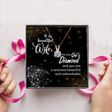 50% OFF " My Wife is Gods Diamond " Gift Box + Necklace (Options to choose from) Made with Swarovski Crystals