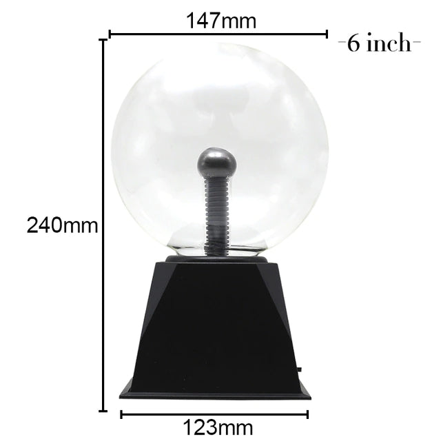 Novelty Magic Crystal Plasma Ball Touch Lamp