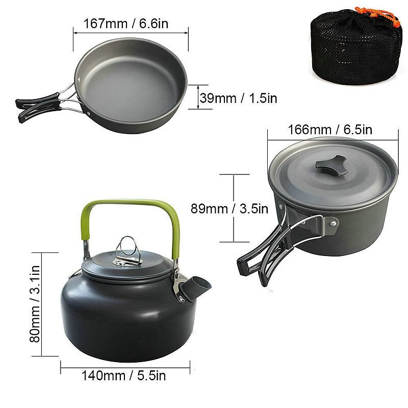 Camping Picnic Cookware Kitchen Set