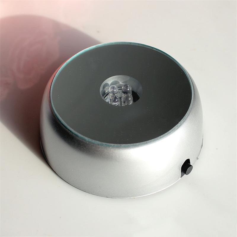 3pcs Luminous Crystal Glass features 4 LED lights that create a beautiful and colorful display.