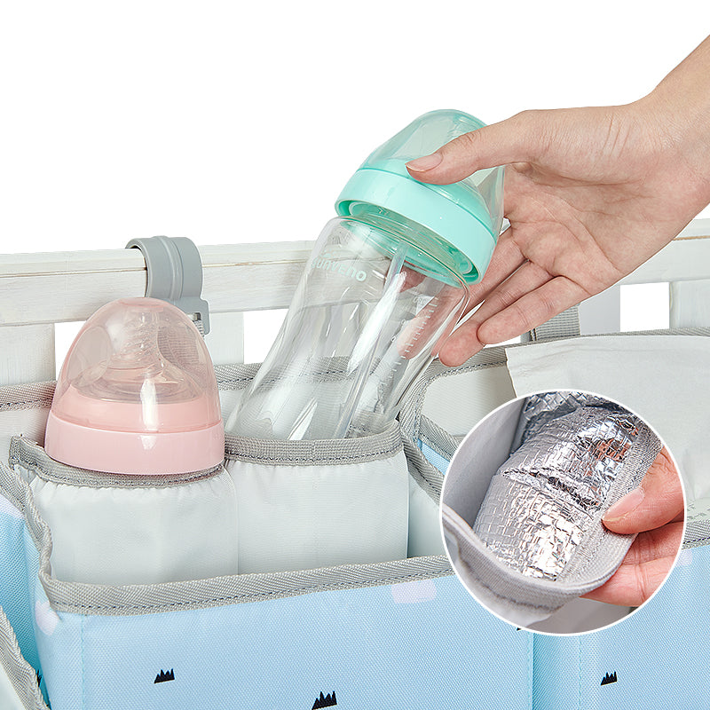 Sunveno Crib Organizer convenient way to store all of your baby's essentials