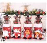 3pcs Non-Woven Wine Bottle Cover Christmas Decorations