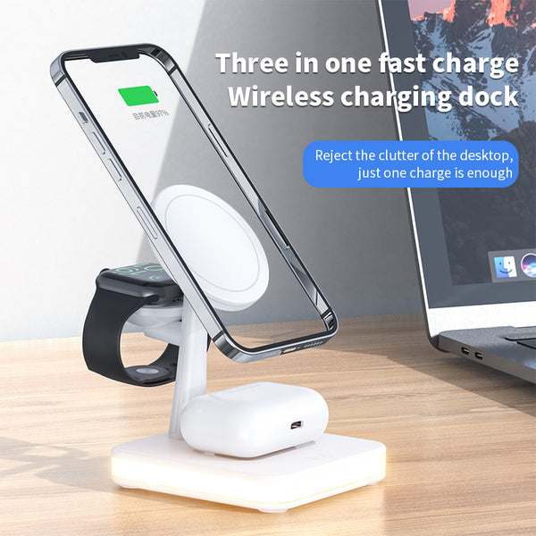 25W Magnetic Wireless Charger Stand Perfect Charging Solution for your iPhone and Apple iWatch