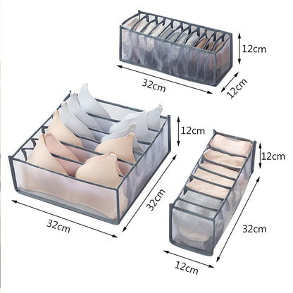 3pcs Bedroom Closet Organizer for Socks Underwear