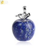 3pcs Crystal Apple Pendant Natural Gemstone Pendants